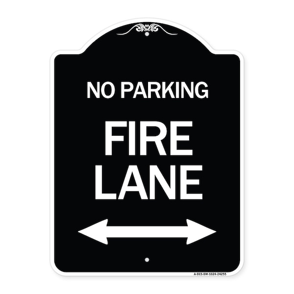 Signmission Colorado Fire Lane W/ Bidirectional Arrow Heavy-Gauge Aluminum Sign, 24" x 18", BW-1824-24255 A-DES-BW-1824-24255 - main
